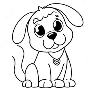 Scary Cartoon Dog Coloring Pages