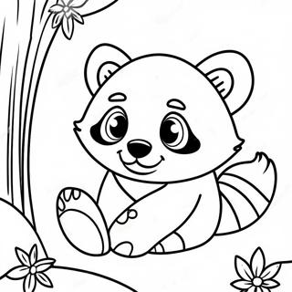 Emotional Turning Red Panda Coloring Page 3602-2974