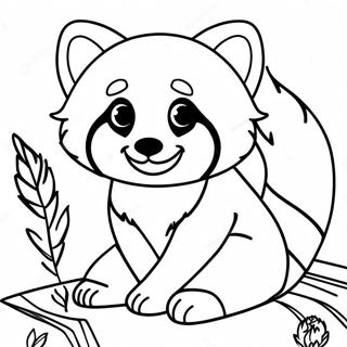 Emotional Turning Red Panda Coloring Page 3602-2975