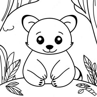 Emotional Turning Red Panda Coloring Page 3602-2976