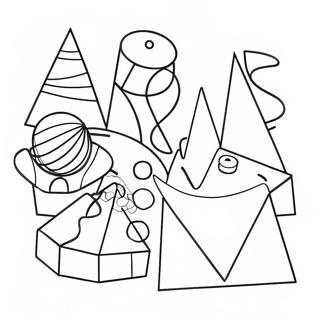 3d Shapes Coloring Pages