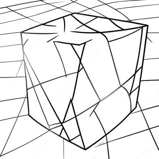 Colorful 3d Cube Coloring Page 36043-28986