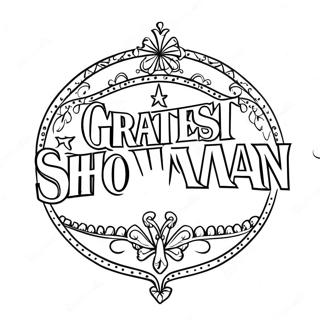 Greatest Showman Logo Coloring Page 36052-28999