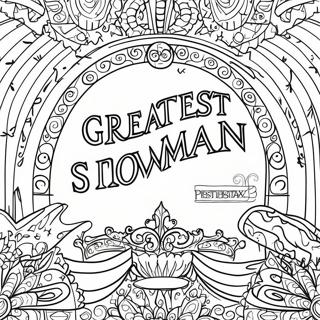 Greatest Showman Logo Coloring Page 36052-29000