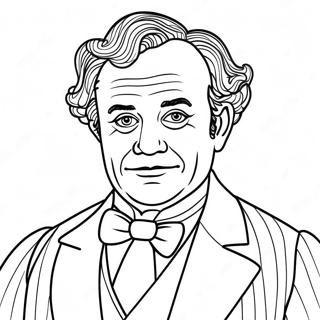 P T Barnum In Colorful Costume Coloring Page 36053-28994