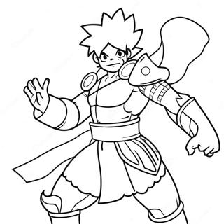 Kirishima In Hero Costume Coloring Page 36063-29006