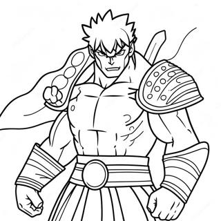 Kirishima In Hero Costume Coloring Page 36063-29007