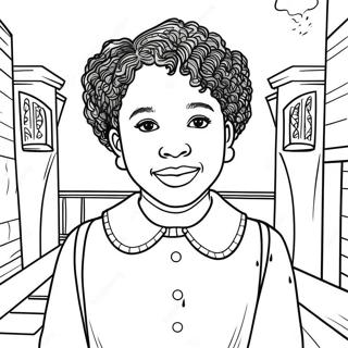 Ruby Bridges Inspirational Coloring Page 36072-29010