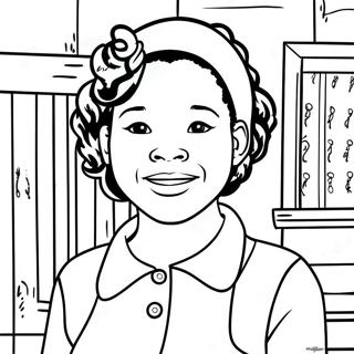 Ruby Bridges Inspirational Coloring Page 36072-29011