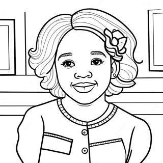 Ruby Bridges Inspirational Coloring Page 36072-29012