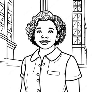 Courageous Ruby Bridges Coloring Page 36073-29013