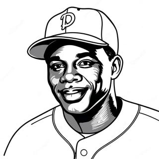 Jackie Robinson Coloring Page 36092-29027