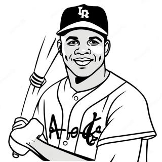 Jackie Robinson Coloring Page 36092-29028