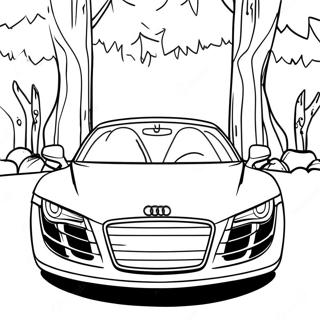 Audi Sports Car Coloring Page 36133-29065