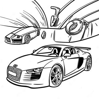 Audi Sports Car Coloring Page 36133-29067