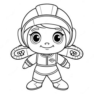 Vanellope Von Schweetz In A Racing Outfit Coloring Page 36173-29095