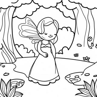 Enchanted Forest Fairy Garden Coloring Pages