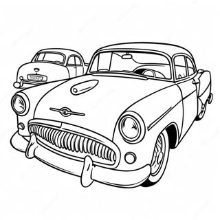 50s Classic Car Coloring Page 36223-29132