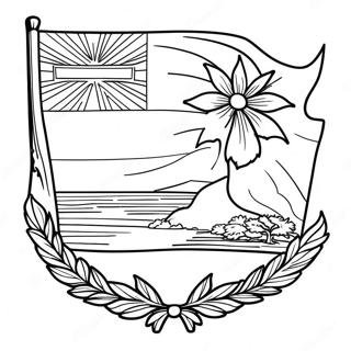 Georgia State Flag Coloring Page 36232-29138