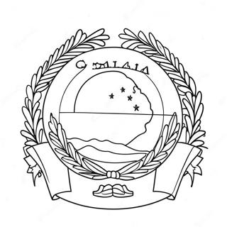 Georgia State Flag Coloring Page 36232-29139