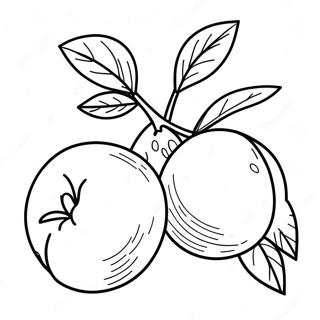 Charming Georgia Peach Coloring Page 36233-29144