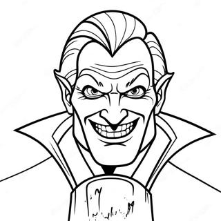 Evil Villain With Sinister Smile Coloring Page 36273-29173