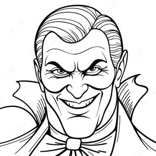 Evil Villain With Sinister Smile Coloring Page 36273-29176