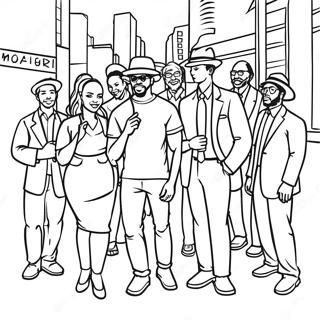 Urban African American Coloring Pages