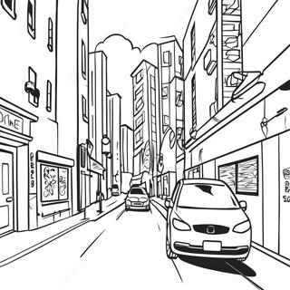 Vibrant Urban Street Art Coloring Page 36283-29189