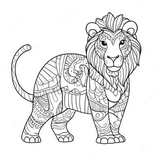 Thick Lined Coloring Pages