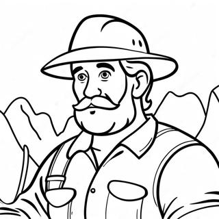 Lumberjack Coloring Pages