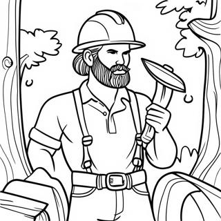 Lumberjack Coloring Page 36302-29195