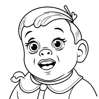 Cry Baby Coloring Pages