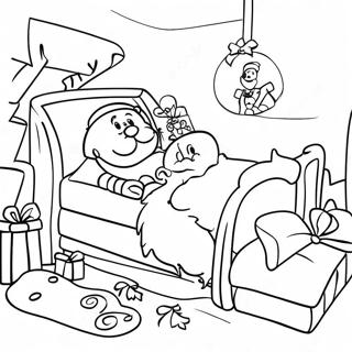 Twas The Night Before Christmas Coloring Pages