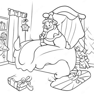 Twas The Night Before Christmas Coloring Page 36322-29210