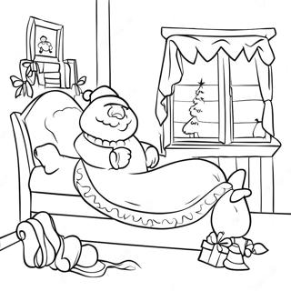 Twas The Night Before Christmas Coloring Page 36322-29211