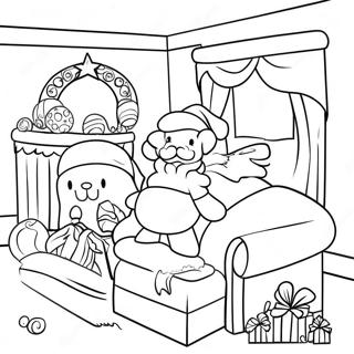 Twas The Night Before Christmas Coloring Page 36322-29212