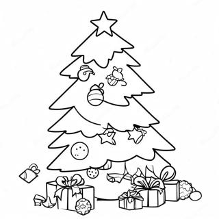 Festive Christmas Tree Coloring Page 36323-29214