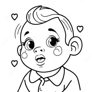 Cute Cry Baby With Tears Coloring Page 3632-2998