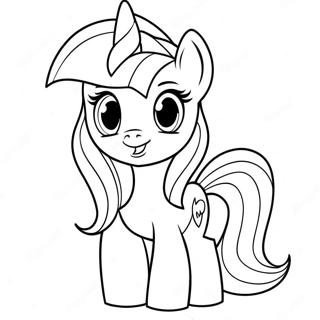 Twilight Sparkle In Spooky Costume Coloring Page 36343-29227