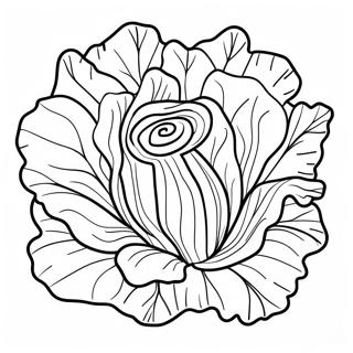 Lettuce Coloring Pages