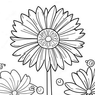 Dandelion Flower Coloring Page 36412-29284