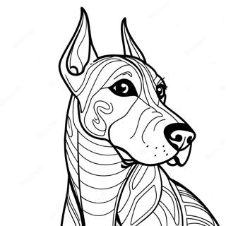 Doberman Coloring Page 36422-29290