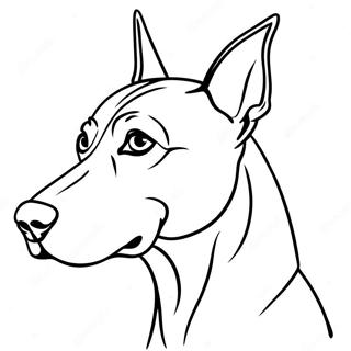 Doberman Coloring Page 36422-29292