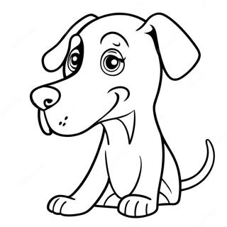 Playful Doberman Puppy Coloring Page 36423-29293