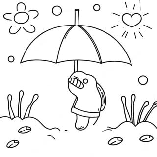 April Showers Coloring Page 36452-29315