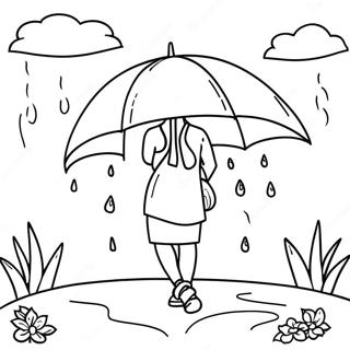 April Showers Coloring Page 36452-29316