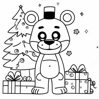 Fnaf Christmas Coloring Pages