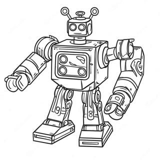 Futuristic Lego Robot Coloring Page 36503-29353