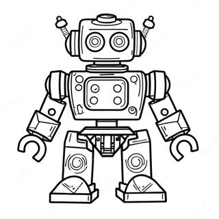 Futuristic Lego Robot Coloring Page 36503-29355